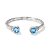 Brighton Meridian Aurora Petite Hinge Bangle in Aqua at ooh la la in Grapevine TX 76051