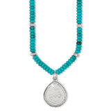 Mosaic Turquoise Teardrop Necklace