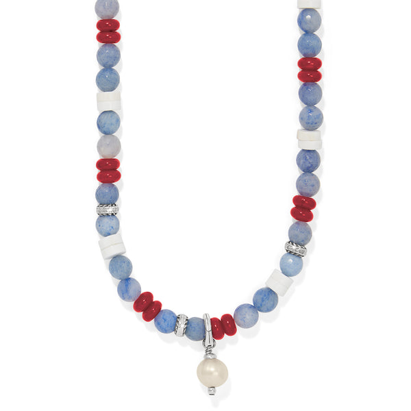 Brighton Americana Beach Pearl Charm Necklace at ooh la la! in Grapevine TX 76051