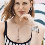 Brighton Pretty Tough Bold Stud Lariate Necklace at Ooh La La! in Grapevine TX 76051