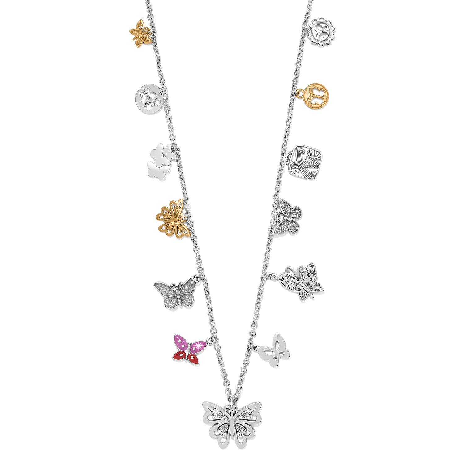 Brighton Forever Butterfly Charm Necklace at ooh la la! in Grapevine TX 76051