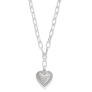 Brighton Mosaic Heart Two Tone Necklace at ooh la la! in Grapevine TX 76051