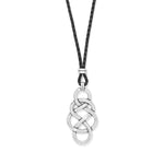 Interlok Braid Bold Leather Necklace