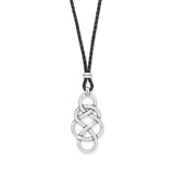 Interlok Braid Bold Leather Necklace