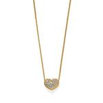 Brighton Illumina Celeste Gold Heart Petite Necklace at ooh la la! in Grapevine TX 76051