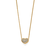 Brighton Illumina Celeste Gold Heart Petite Necklace at ooh la la! in Grapevine TX 76051