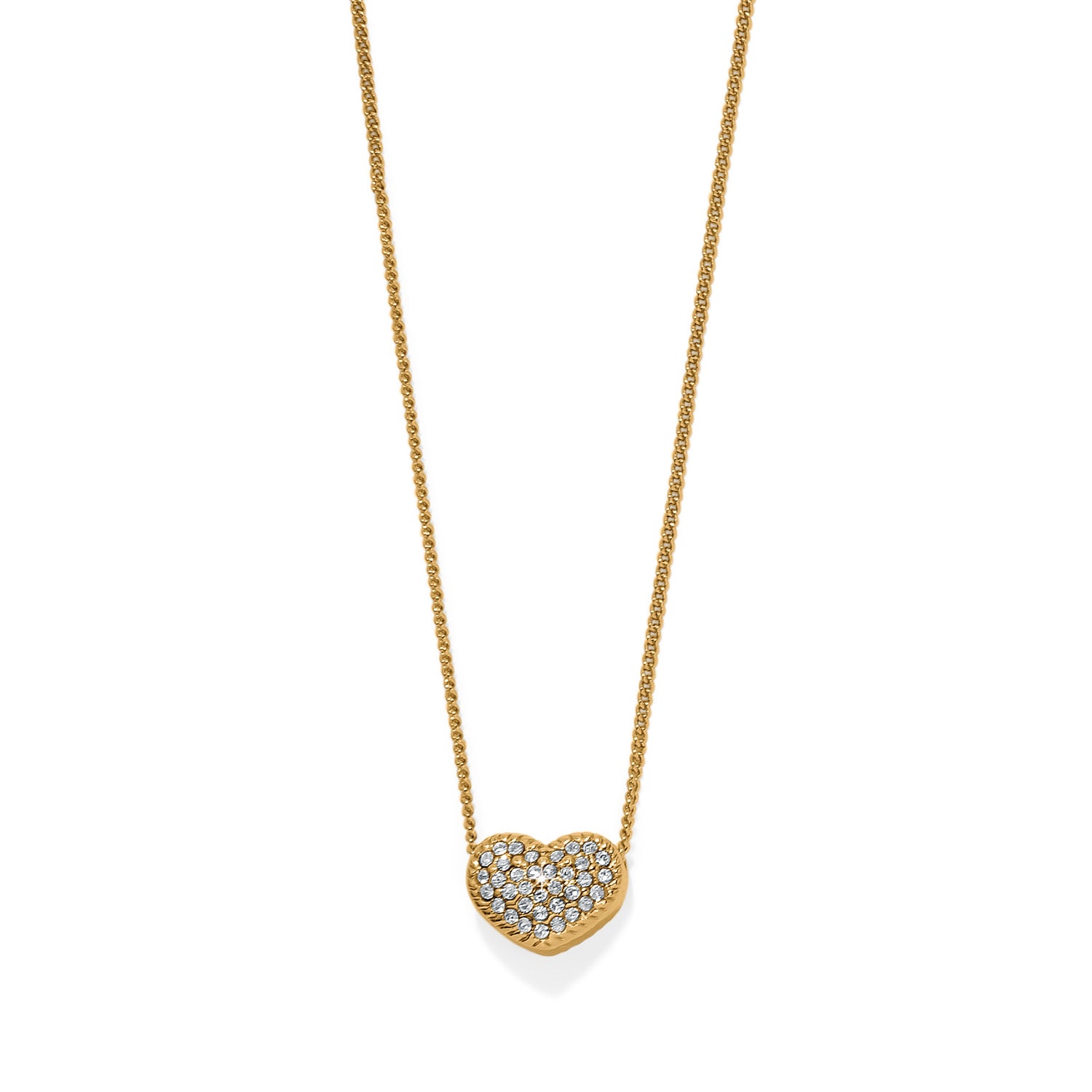 Brighton Illumina Celeste Gold Heart Petite Necklace at ooh la la! in Grapevine TX 76051