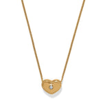 Brighton Illumina Celeste Gold Heart Petite Necklace at ooh la la! in Grapevine TX 76051