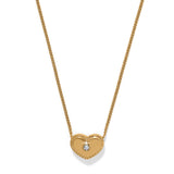 Brighton Illumina Celeste Gold Heart Petite Necklace at ooh la la! in Grapevine TX 76051