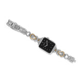Brighton Apple Watch Band, Interlok Harmony, Two-tone watch strap, Silver and Gold Apple Watch band, designer watch jewelry, luxury Apple Watch accessory, Brighton W30662, women's designer watch band. at ooh la la! in Grapevine TX 76051