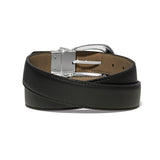 Brighton Really Tough reversible leather belt in black with polished silver buckle