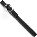 Brighton Really Tough reversible leather belt in black with decorative silver buckle