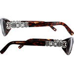 Brighton Sabrina sunglasses with tortoiseshell frames and decorative silver heart details