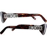 Brighton Sabrina sunglasses with tortoiseshell frames and decorative silver heart details
