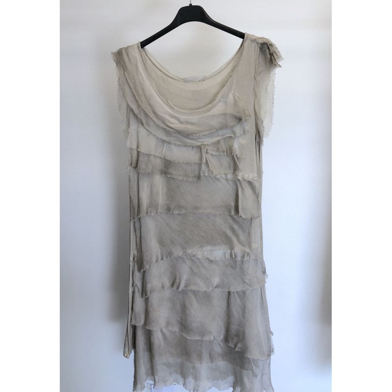 Silk Ruffle Dress in Assorted Colors