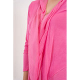 Silk Long Ruffle Jacket