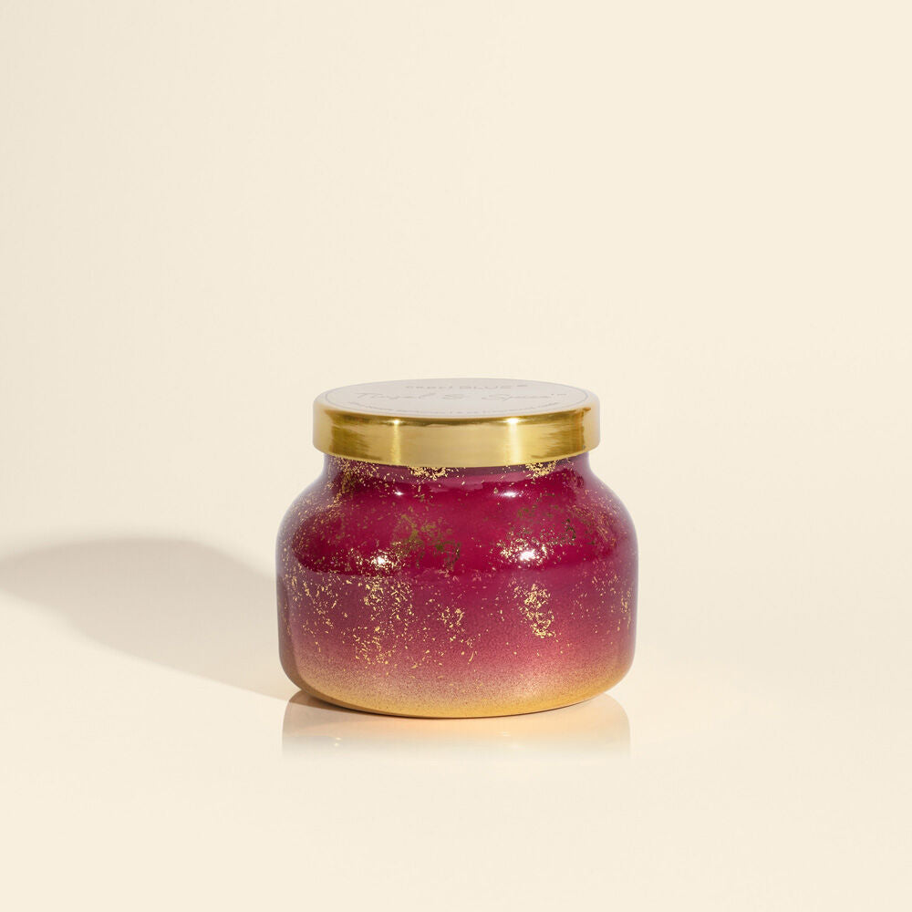 Capri Blue Tinsel & Spice Glimmer Petite Jar, 8 oz  at ooh la la! in Grapevine TX 76051