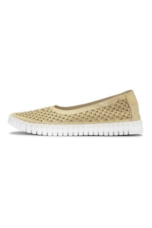 Ilse Jacobsen tulipu 0026 ballets flats in platin gold at ooh la la! in Grapevine TX 76051