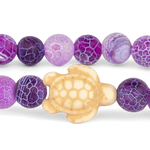 The Fahlo Journey Bracelet - Turtle in coral reef violet at ooh la la! in Grapevine TX 76051