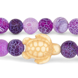 The Fahlo Journey Bracelet - Turtle in coral reef violet at ooh la la! in Grapevine TX 76051