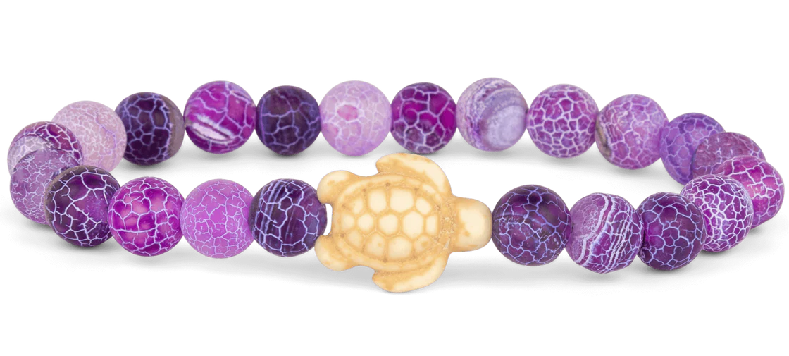 The Fahlo Journey Bracelet - Turtle in coral reef violet at ooh la la! in Grapevine TX 76051