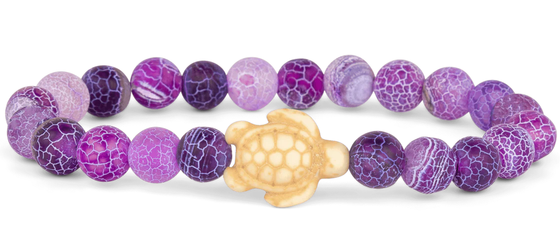 The Fahlo Journey Bracelet - Turtle in coral reef violet at ooh la la! in Grapevine TX 76051