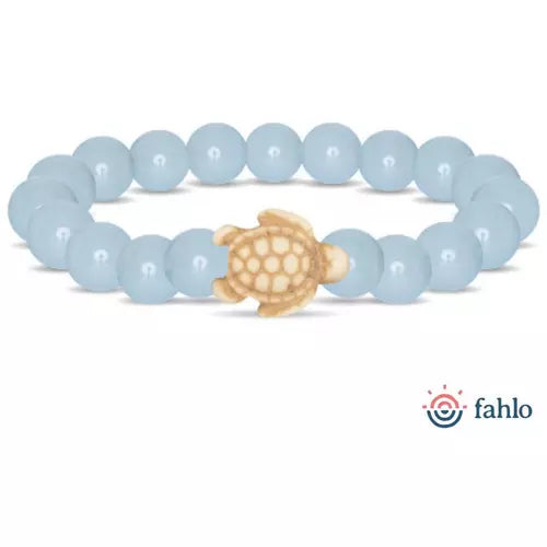 The Fahlo Journey Bracelet - Turtle in aqua glow at ooh la la! in Grapevine TX 76051