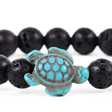 The Fahlo Journey Bracelet - Turtle in lava stone at ooh la la! in Grapevine TX 76051
