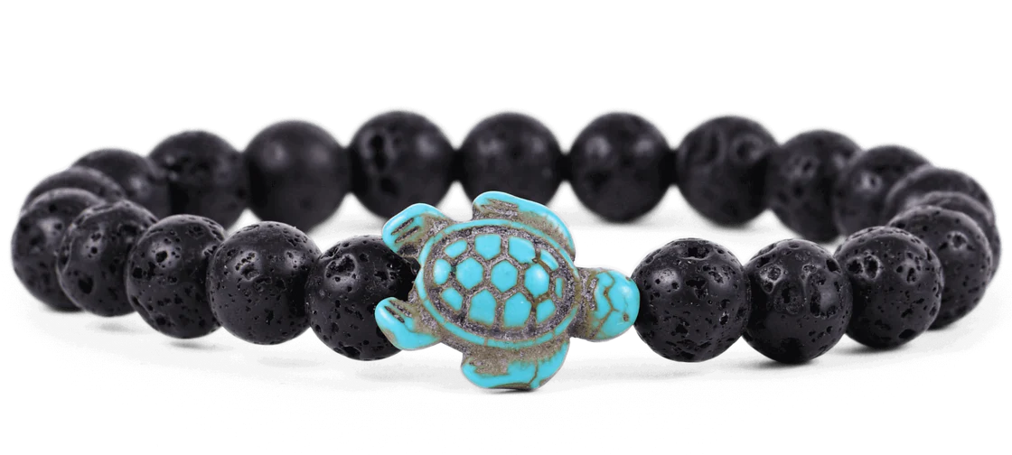 The Fahlo Journey Bracelet - Turtle in lava stone at ooh la la! in Grapevine TX 76051