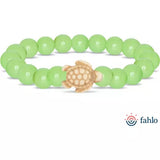The Fahlo Journey Bracelet - Turtle in sage glow at ooh la la! in Grapevine TX 76051