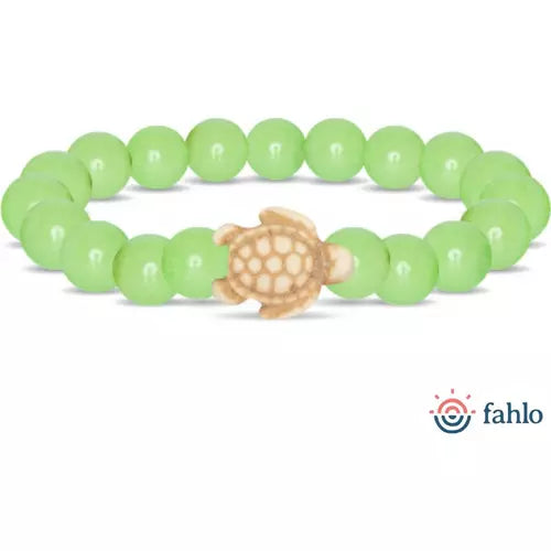 The Fahlo Journey Bracelet - Turtle in sage glow at ooh la la! in Grapevine TX 76051
