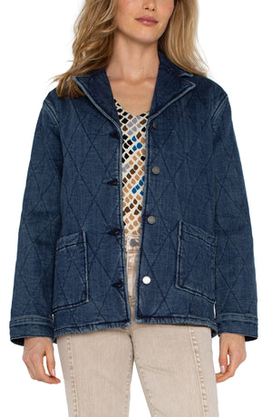 Liverpool Quilted Denim Coat at ooh la la! in Grapevine TX 76051