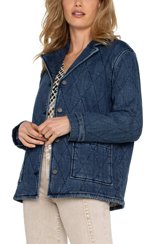 Liverpool Quilted Denim Coat at ooh la la! in Grapevine TX 76051