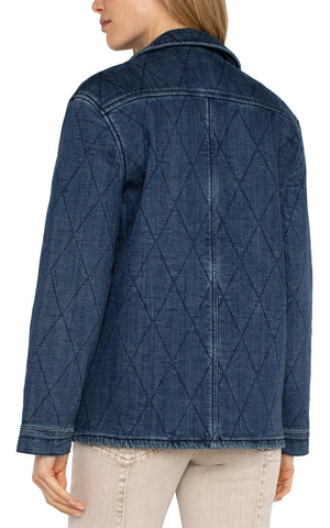 Liverpool Quilted Denim Coat at ooh la la! in Grapevine TX 76051