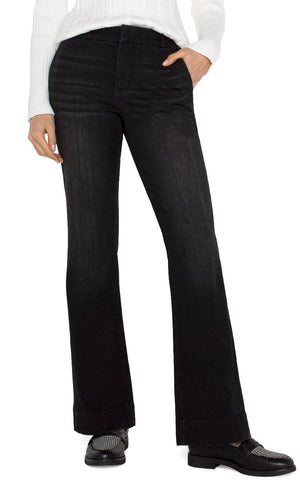 Liverpool Denim Flare Trousers at ooh la la! in Grapevine TX 76051