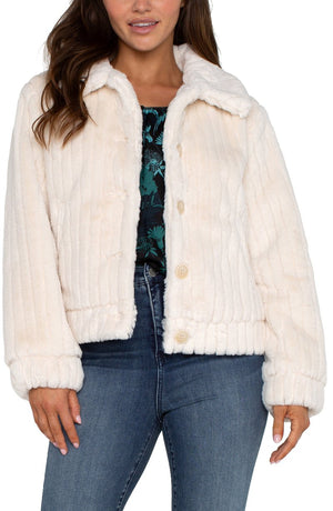 Liverpool Faux Fur Trucker Jacket at ooh la la! in Grapevine TX 76051