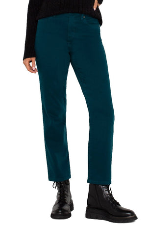 Liverpool Liv Hi-rise Non-skinny Skinny in dark forest green at ooh la la in Grapevine TX 76051