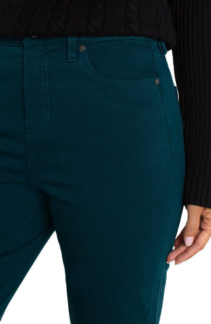 Liverpool Liv Hi-rise Non-skinny Skinny in dark forest green at ooh la la in Grapevine TX 76051