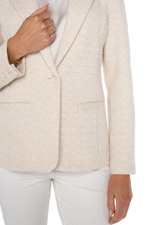 Liverpool Fitted Boucle Blazer in bone at ooh la la! in Grapevine TX 76051