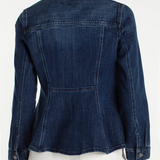 Liverpool Fit and Flare Denim Trucker Jacket at Ooh La La! in Grapevine TX 76051