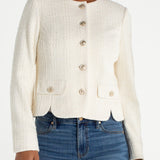 Liverpool Collarless Boucle Jacket at Ooh La La! in Grapevine TX 76051