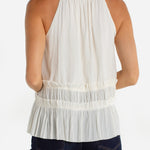 Liverpool Sleeveless Top with Ruffles at Ooh La La! in Grapevine TX 76051 