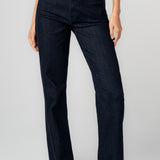 Liverpool Kennedy Straight Jeans with Red Side Stitch Detail in midnight eclipse at ooh la la! in Grapevine TX 76051