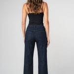 Liverpool Kennedy Straight Jeans with Red Side Stitch Detail in midnight eclipse at ooh la la! in Grapevine TX 76051