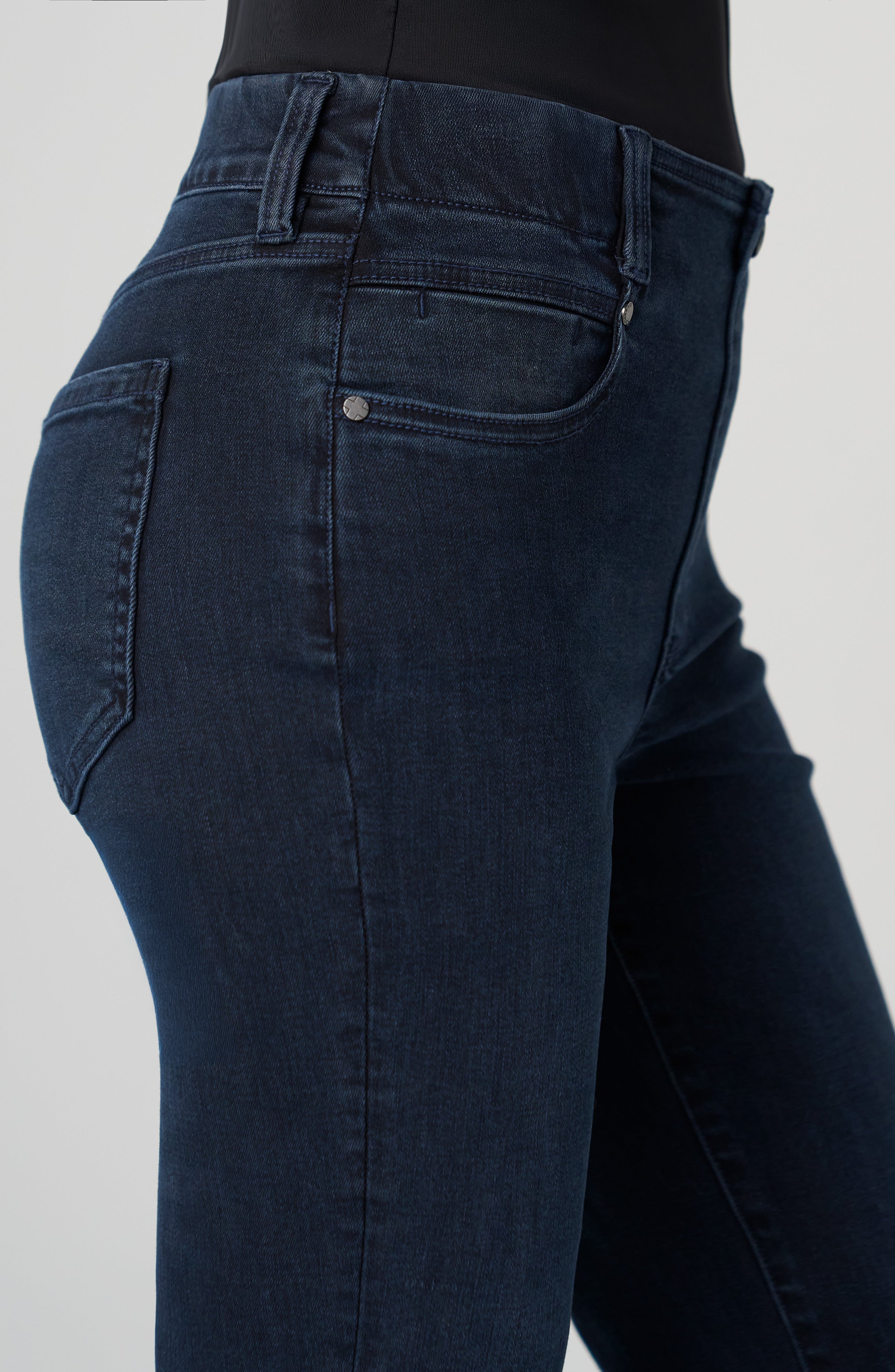 Liverpool Gia Glider® pull-on slim jean with 29" inseam in Raven Wing at ooh la la! in Grapevine TX 76051