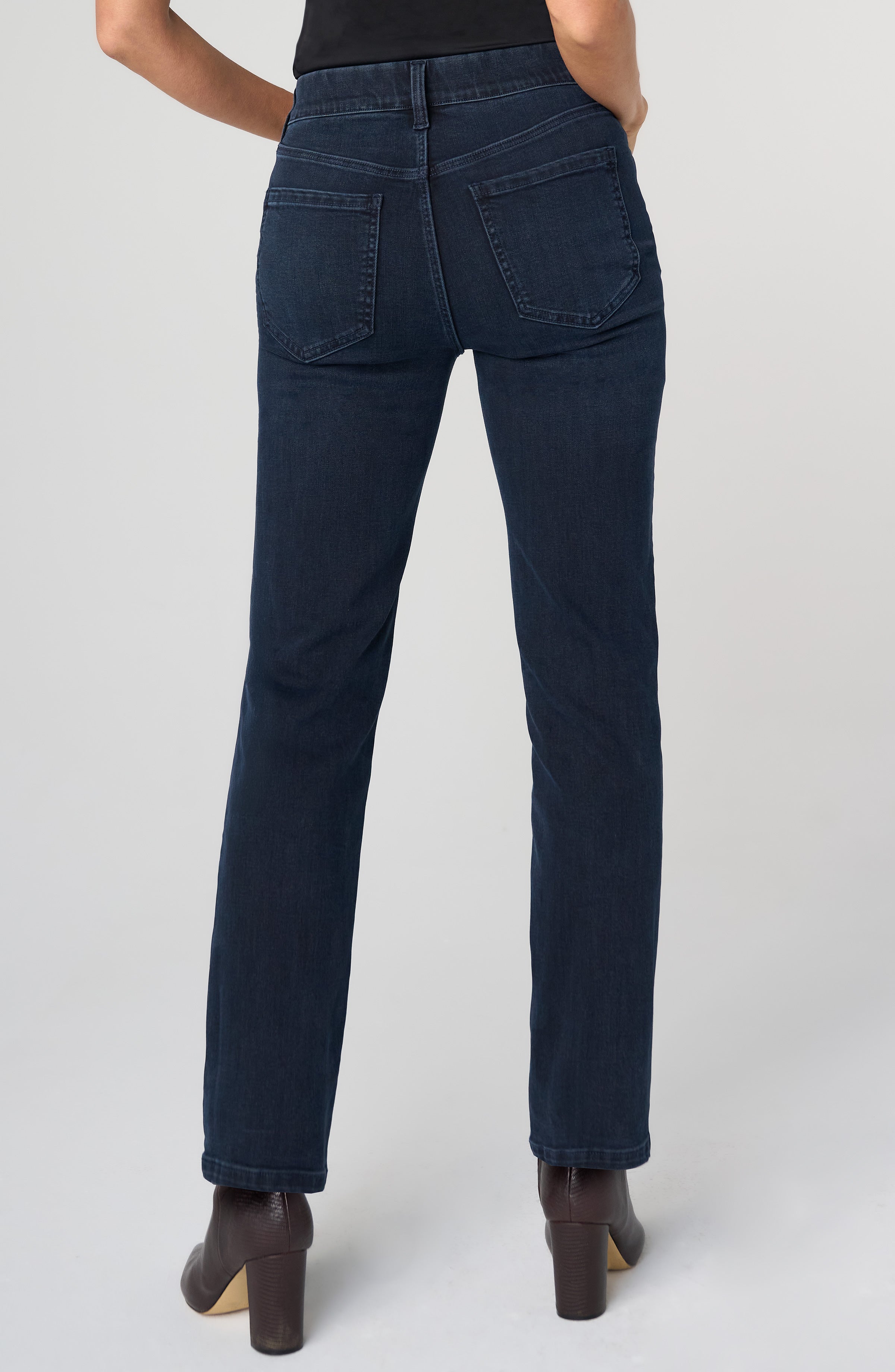 Liverpool Gia Glider® pull-on slim jean with 29" inseam in Raven Wing at ooh la la! in Grapevine TX 76051