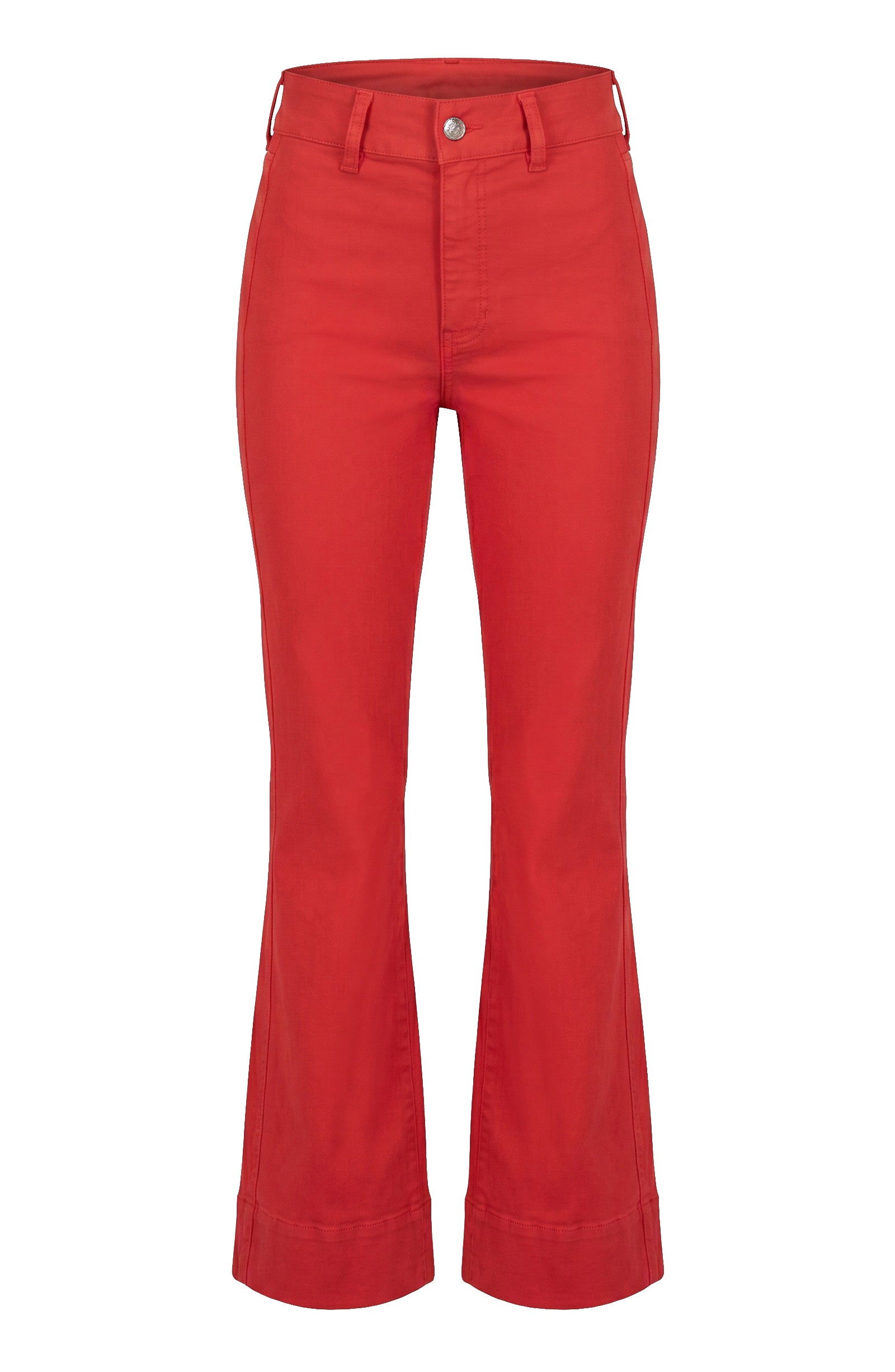 Liverpool Lucy High Rise Clean Front Boot Cut Jeans in Sundance Red at ooh la la! in Grapevine TX 76051