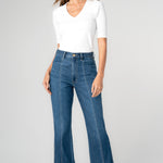 Liverpool Seamed High-Rise Relaxed Bootcut Jeans at ooh la la! in Grapevine TX 76051