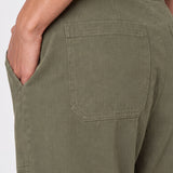 Liverpool High Rise Crop Trouser with Drawstring in Olive Green at ooh la la! in Grapevine TX 76051