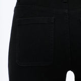 Mid Rise Sequin Wide Leg Jeans in black at ooh la la! in Grapevine TX 76051